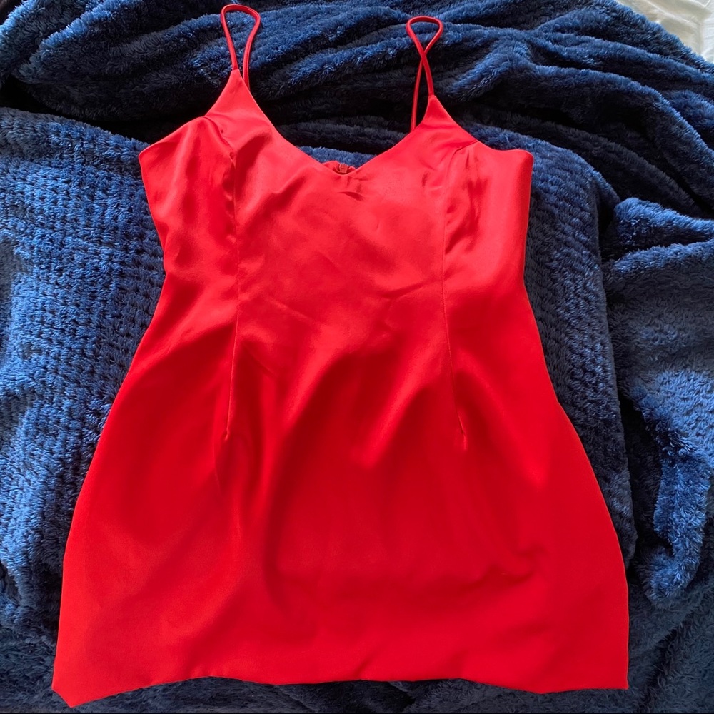 Red selena dress